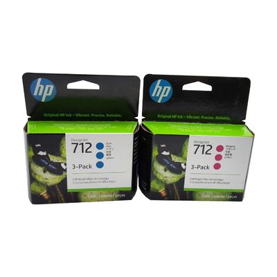 New Ink Cartridge 712 For DesignJet T650  T630  T230 T210 3ED29A 3ED77A 3ED79A 3ED78A